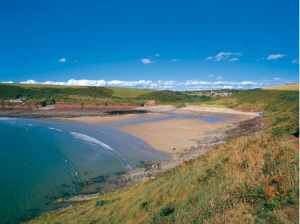 Manorbier Beach A Photograph of Manorbier Beach