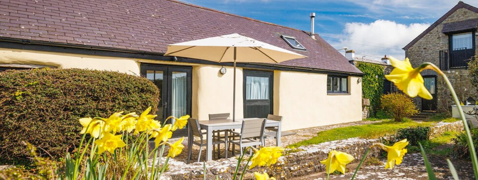 A photograph of the outside of The Byre